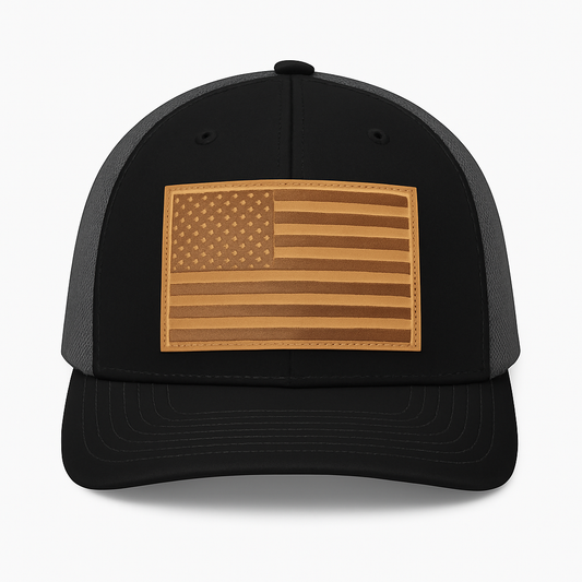 American Leather Patch Hat
