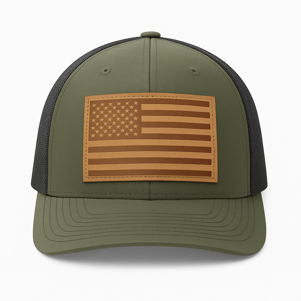 American Leather Patch Hat