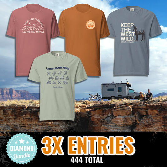 3x Entries Diamond Public Lands Bundle