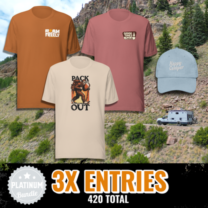 3x Entries Platinum Outdoors Bundle