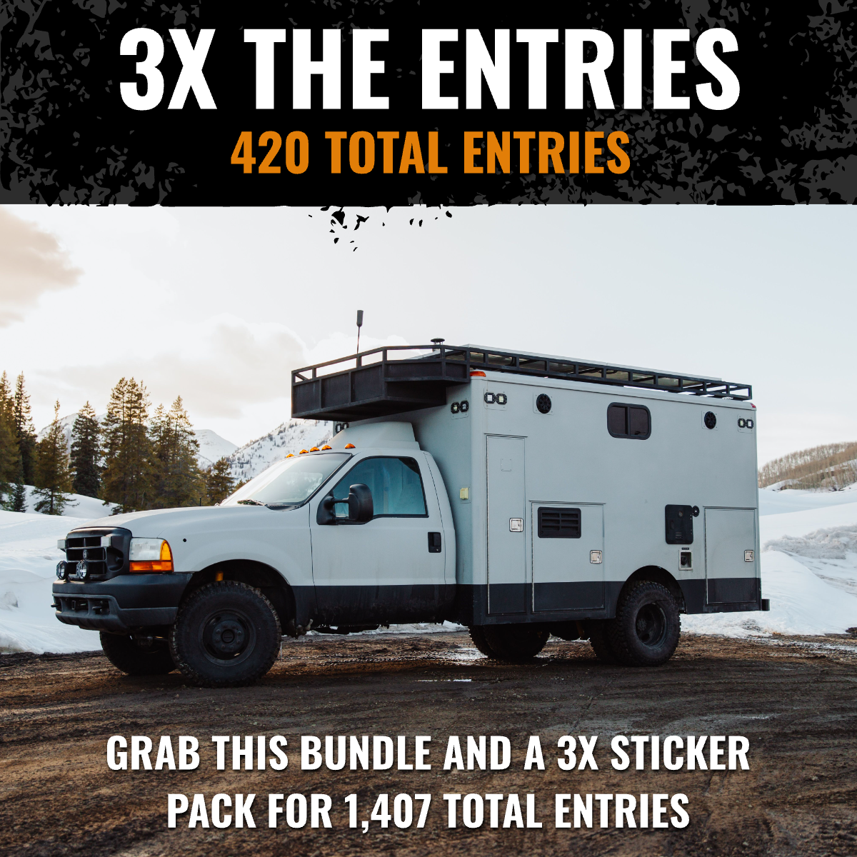 3x Entries Platinum Outdoors Bundle