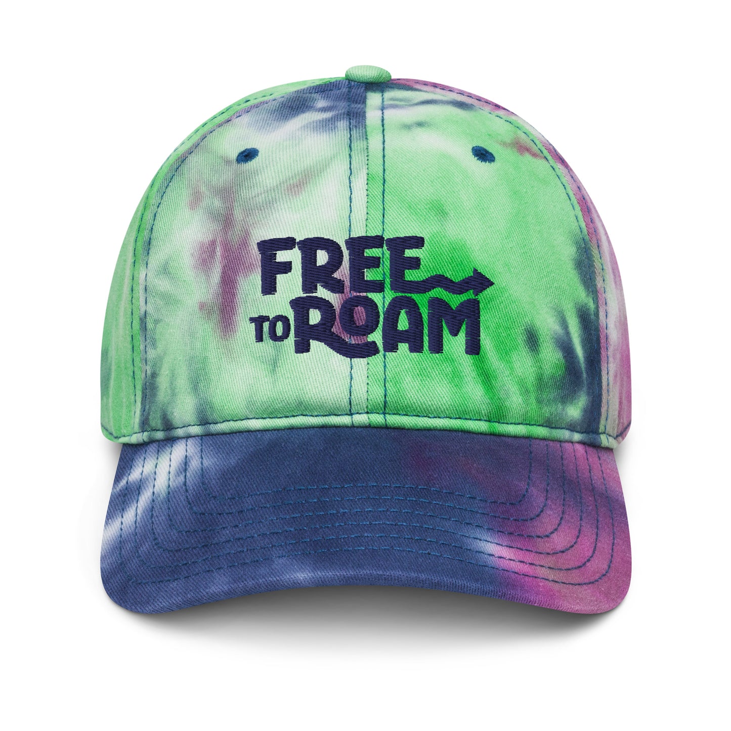 Free to Roam Tie dye hat