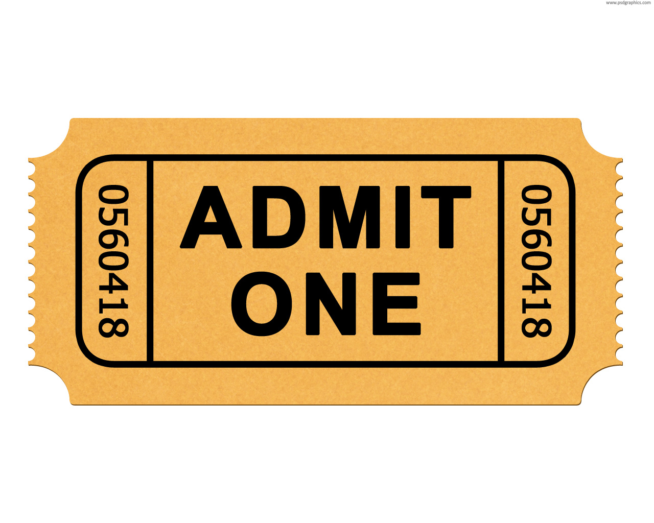 Ticket Icon representing total entries